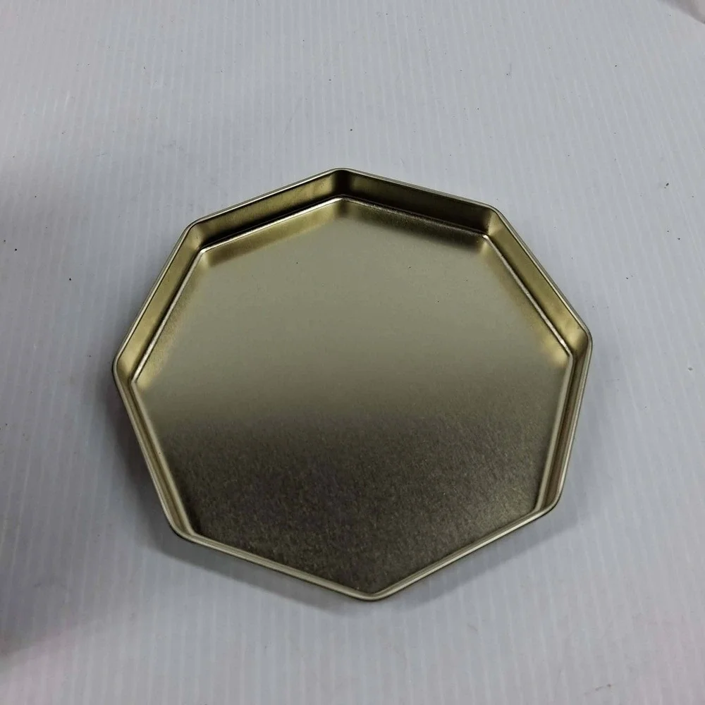 Global Innovations Angel Celestial Hexagon Metal Keepsake Tin Navy Gold Stars